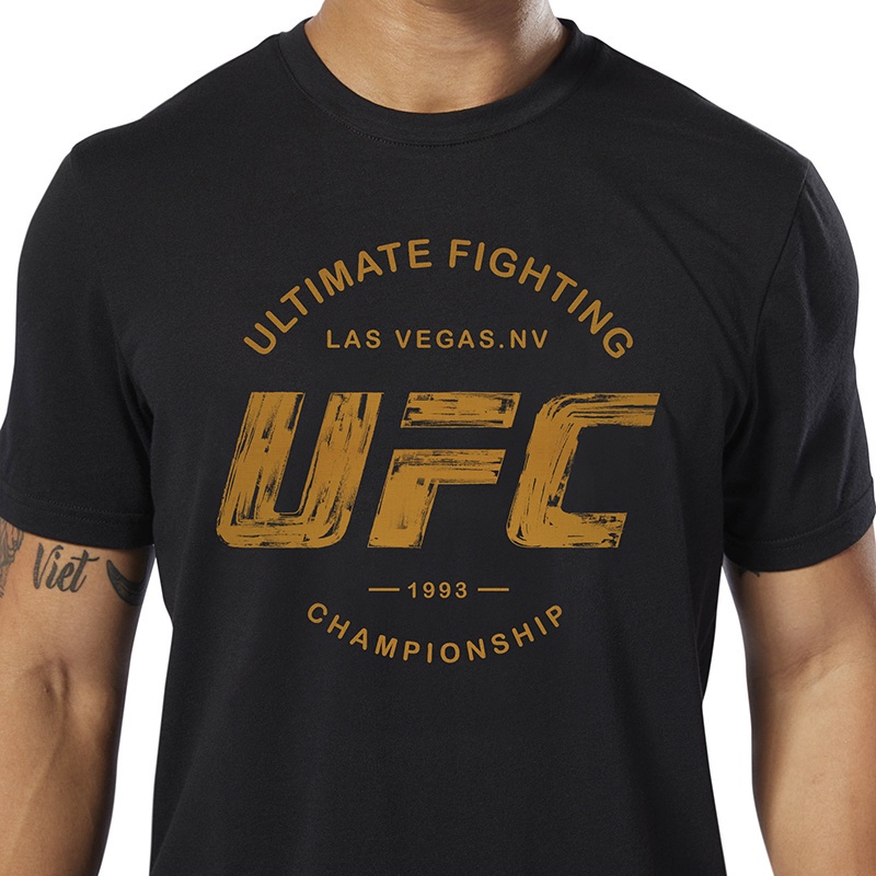 Áo Thun Cotton Nam Tay Ngắn In Hình UFC Mới