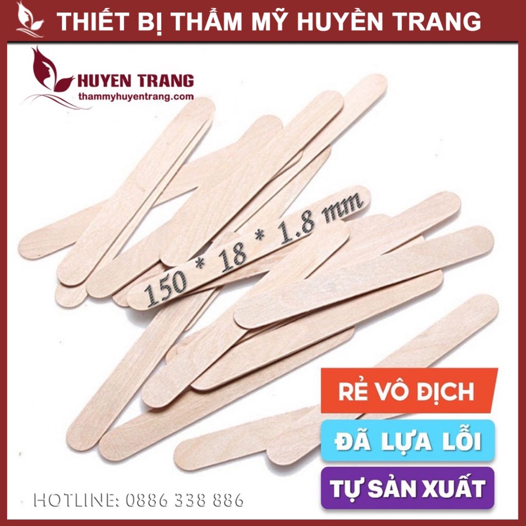 10 Que Gỗ Quét Sáp Wax Lông Hạt Đậu - Thẩm Mỹ Huyền Trang | BigBuy360 - bigbuy360.vn