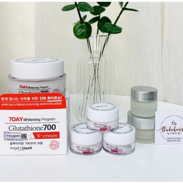 Kem dưỡng trắng 7 Day Whitening Program Glutathione 700 V-Cream