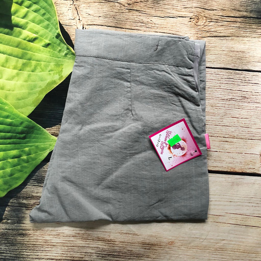 Quần bầu công sở BAGGY chất đũi hàn có chun chỉnh bụng QB8587