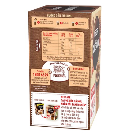 Cà Phê Hòa Tan NESCAFÉ 3in1 Cà Phê Sữa Đá mới (10 gói x 24g) | BigBuy360 - bigbuy360.vn