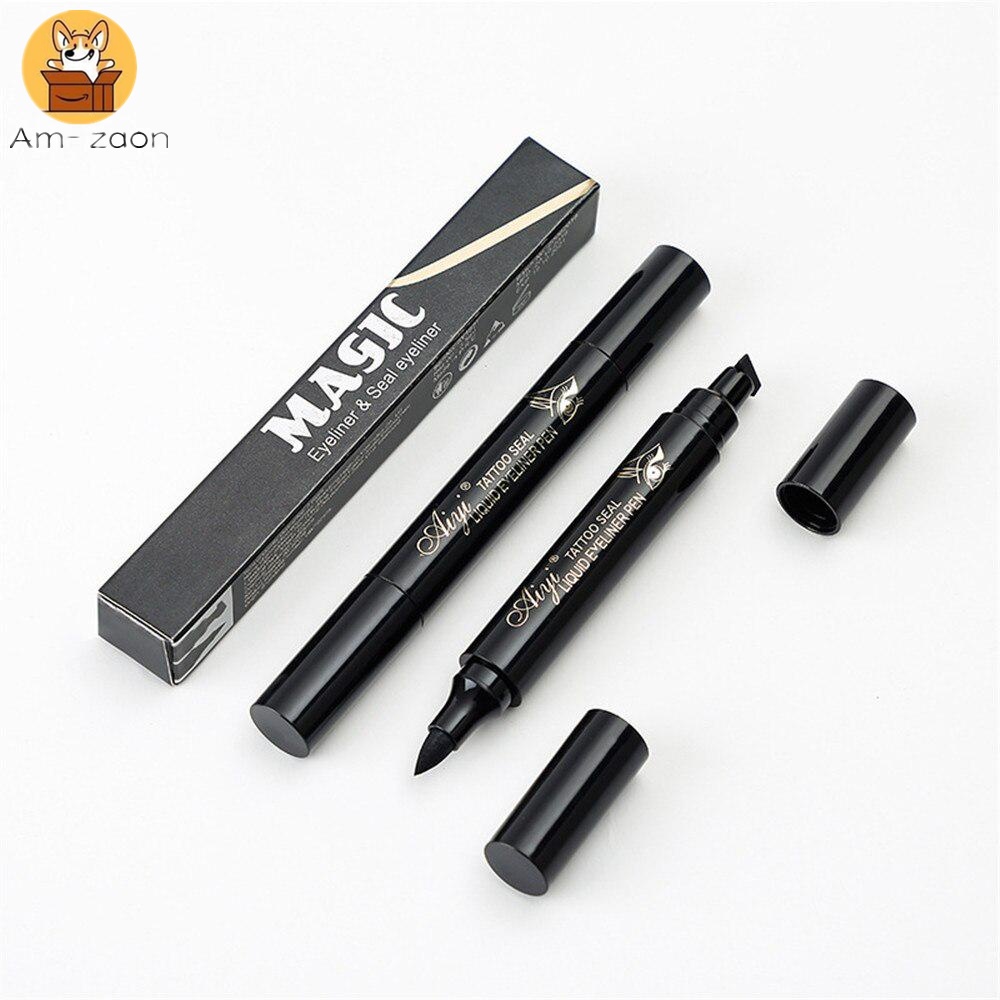 Bút Kẻ Mắt Dạng Lỏng Hai Đầu Chống Thấm Nước Lâu Trôi Nhanh Khô