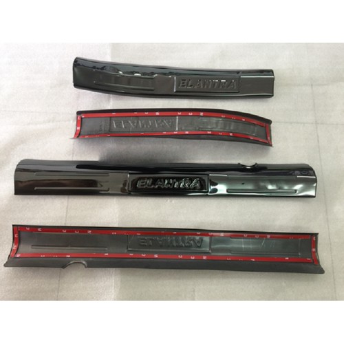 Bộ 8 ốp bậc trong ngoài elantra 2016 đến 2021 mẫu titan