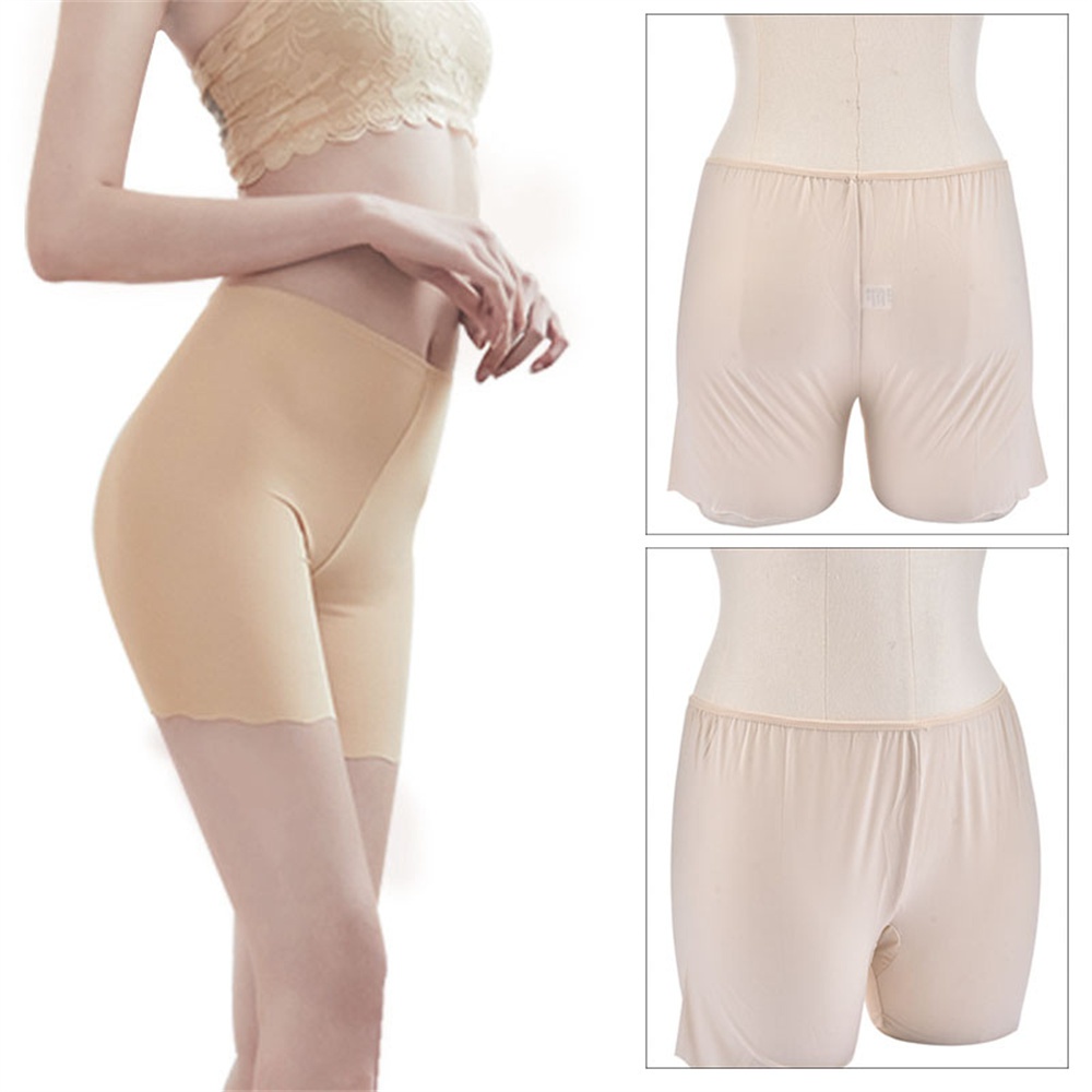 Quần Lót Legging Ngắn Lưng Cao Không Đường May Chất Liệu Mềm Mại Co Giãn Thời Trang Quyến Rũ Cho Nữ