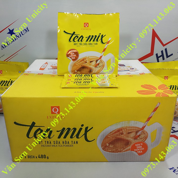 Trà sữa Tea mix Trần Quang bịch 480g (24 gói dài * 20g)