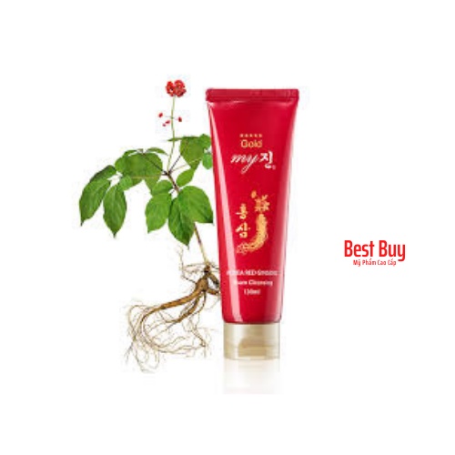[CHÍNH HÃNG] Sữa Rửa Mặt Hồng Sâm Đỏ Hàn Quốc – Korea Red Ginseng Foam Cleansing My Gold 130ml