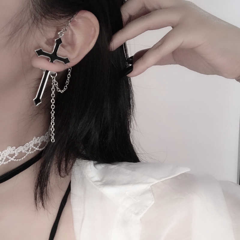 Cross Bundy Black Earrings Couple earrings