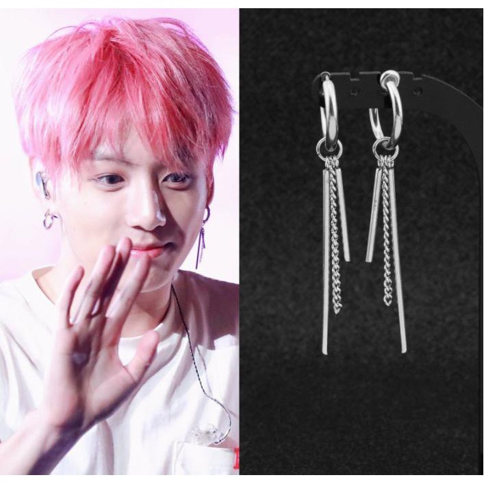 Bông tai Nam Nữ dáng dài dạng dây xích cá tính