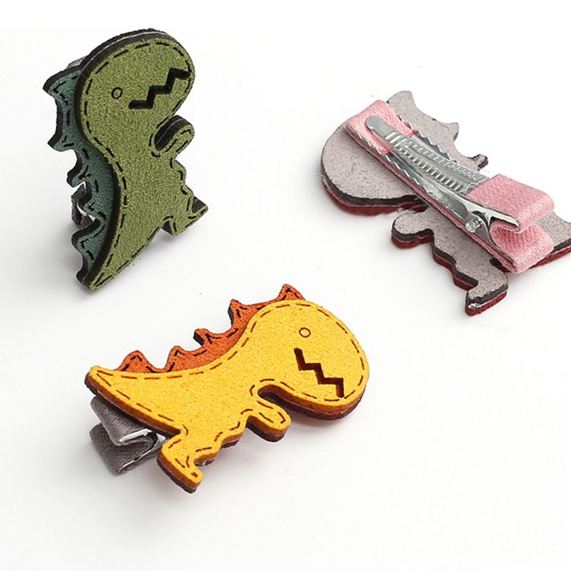 Set 3 Kẹp Tóc Hình Khủng Long Dễ Thương