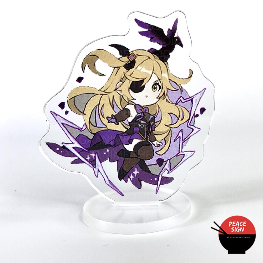 Standee mini GENSHIN IMPACT ver CHIÊU THỨC mô hình game anime chibi mica trưng bày