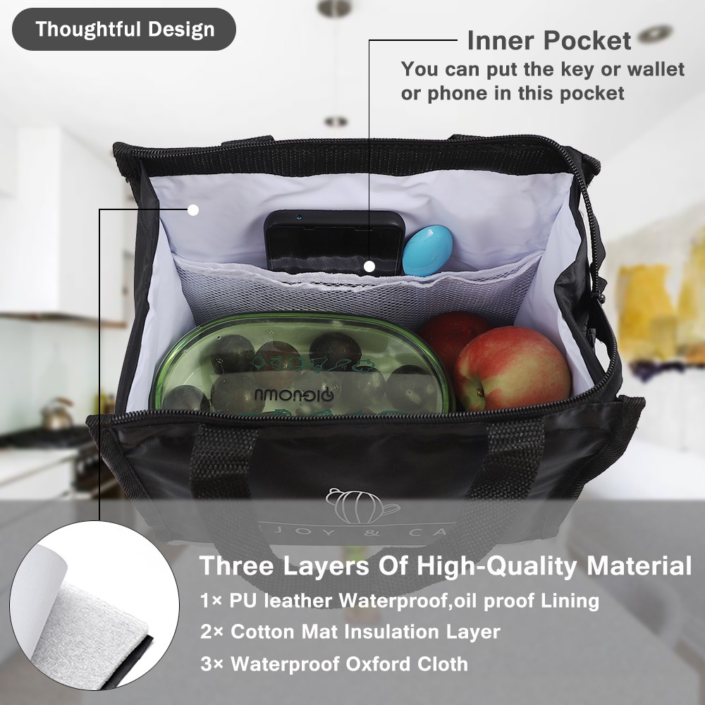 Túi đựng hộp cơm thiết kế túi bên hông tiện dụng cho nam nữ