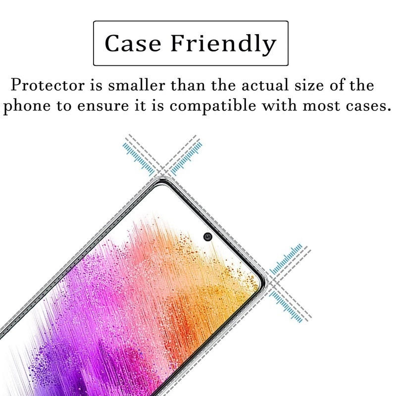 1 Kính Cường Lực 9H HD Chống Trầy Xước Chống Bám Vân Tay Cho Samsung A73