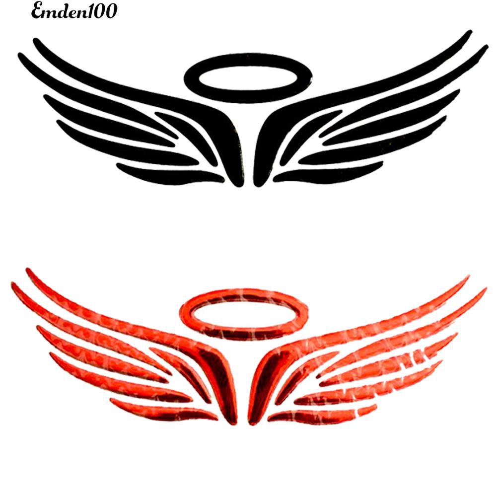 Miếng dán trang trí xe hơi hình đôi cánh thiên thần 3D