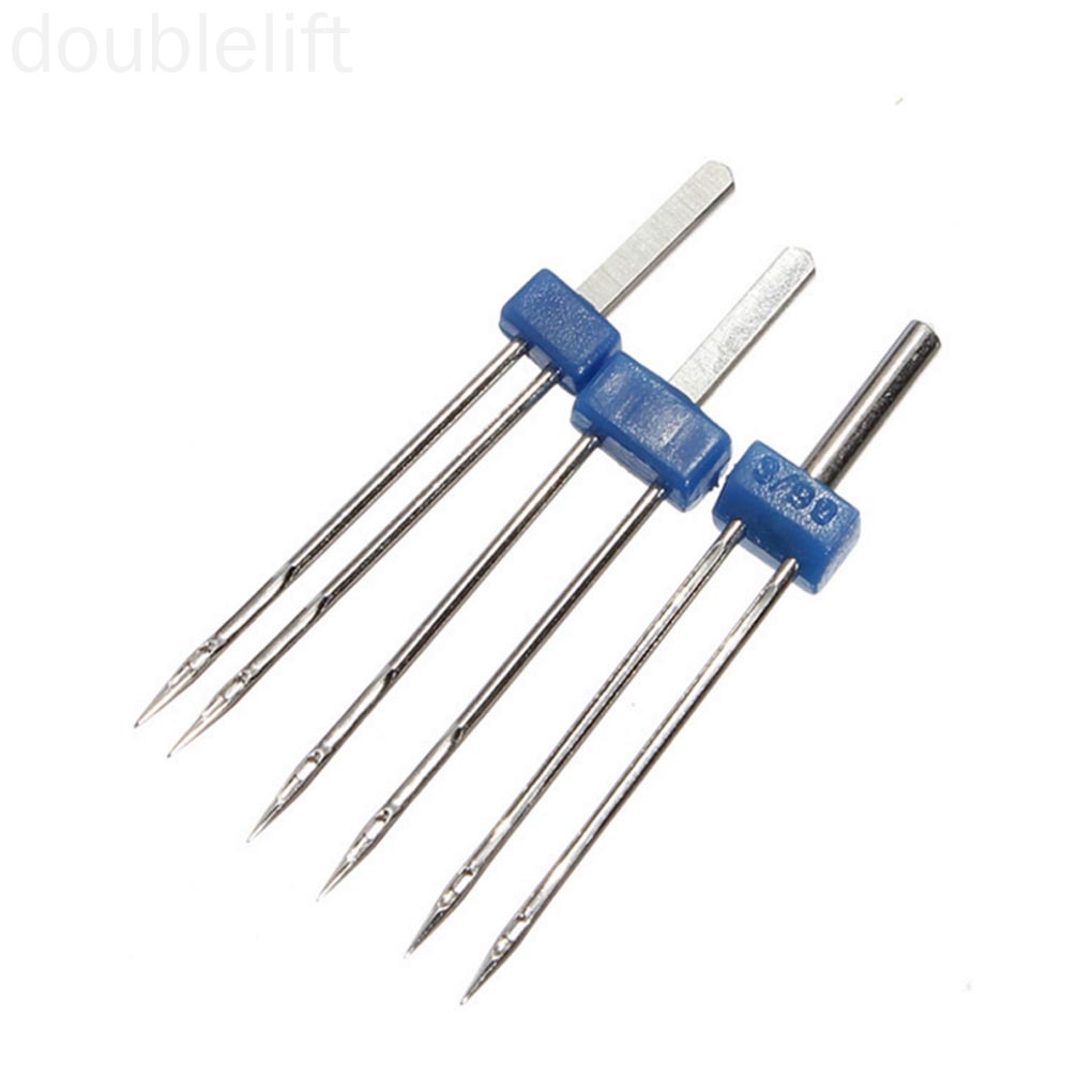 3pcs Twin Stretch Machine Needles Household Sewing Machine Double Needles Pins Heavy Duty DIY Craft Accessories doublelift store