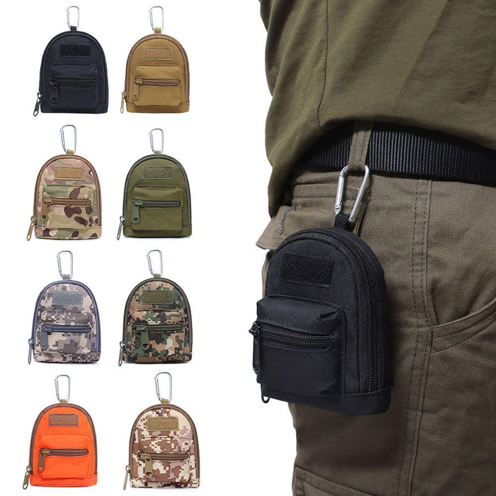 Ví Đựng Tiền Xu Bằng Nylon Có Khóa Kéo Tiện Dụng Mang Theo Du Lịch