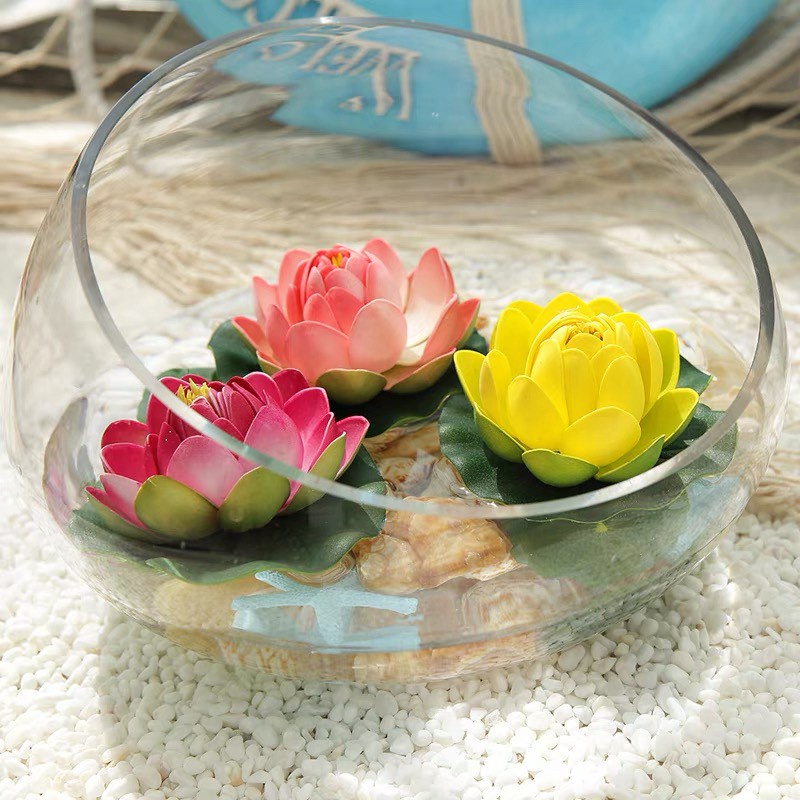 Hoa giả - Hoa sen thả nươc size 10 cm