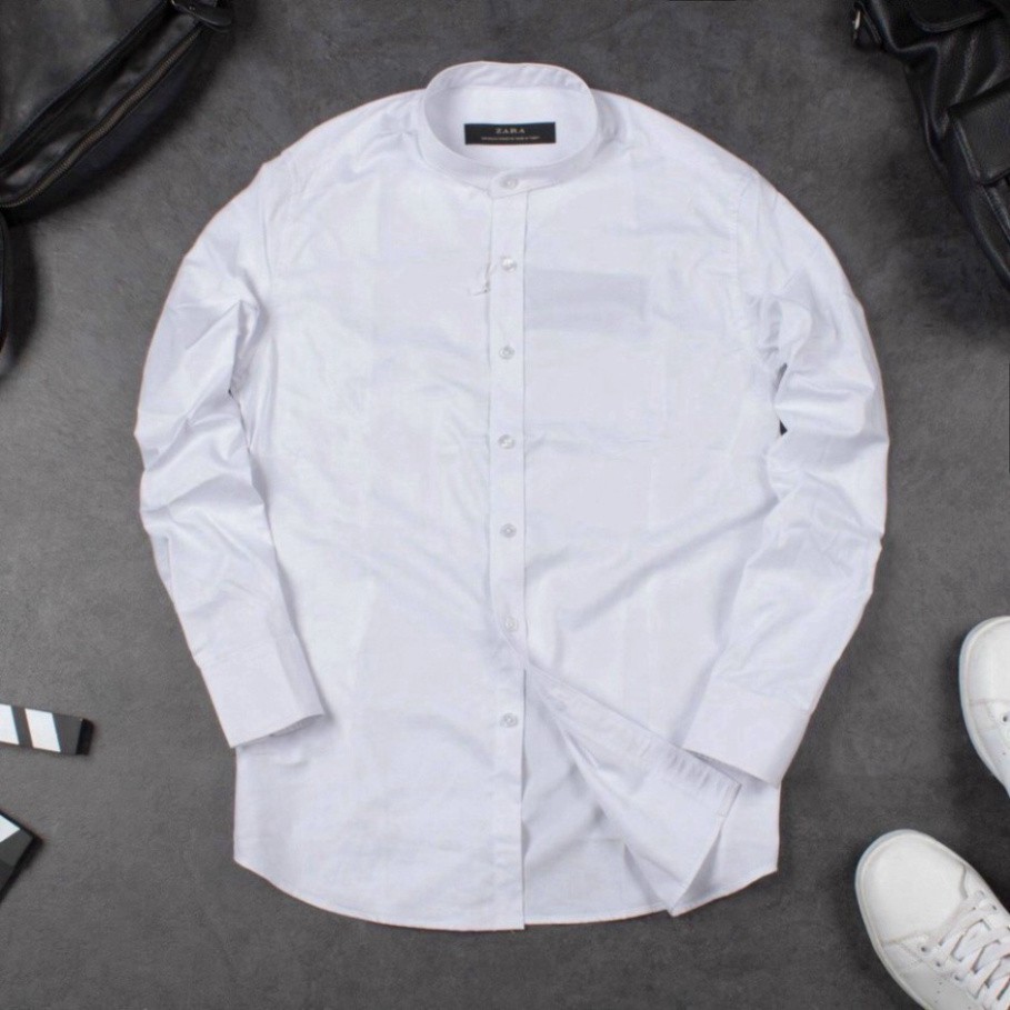 Áo Sơ Mi Nam Cổ Tàu Dài Tay Cao Cấp Hàng VNXK | BigBuy360 - bigbuy360.vn