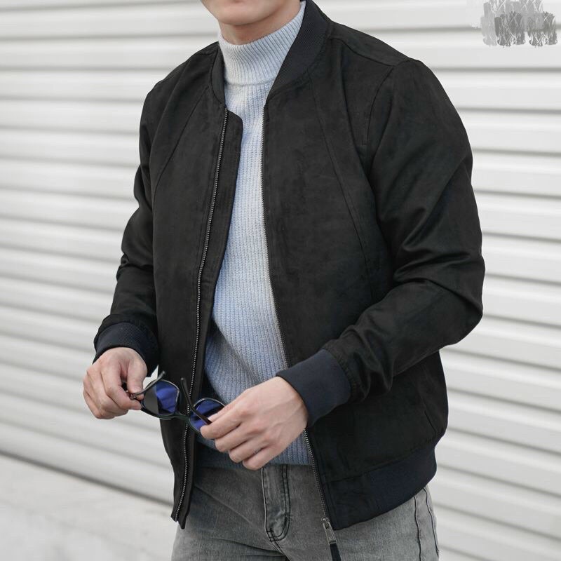 Áo khoác nhẹ bomber da lộn Zara