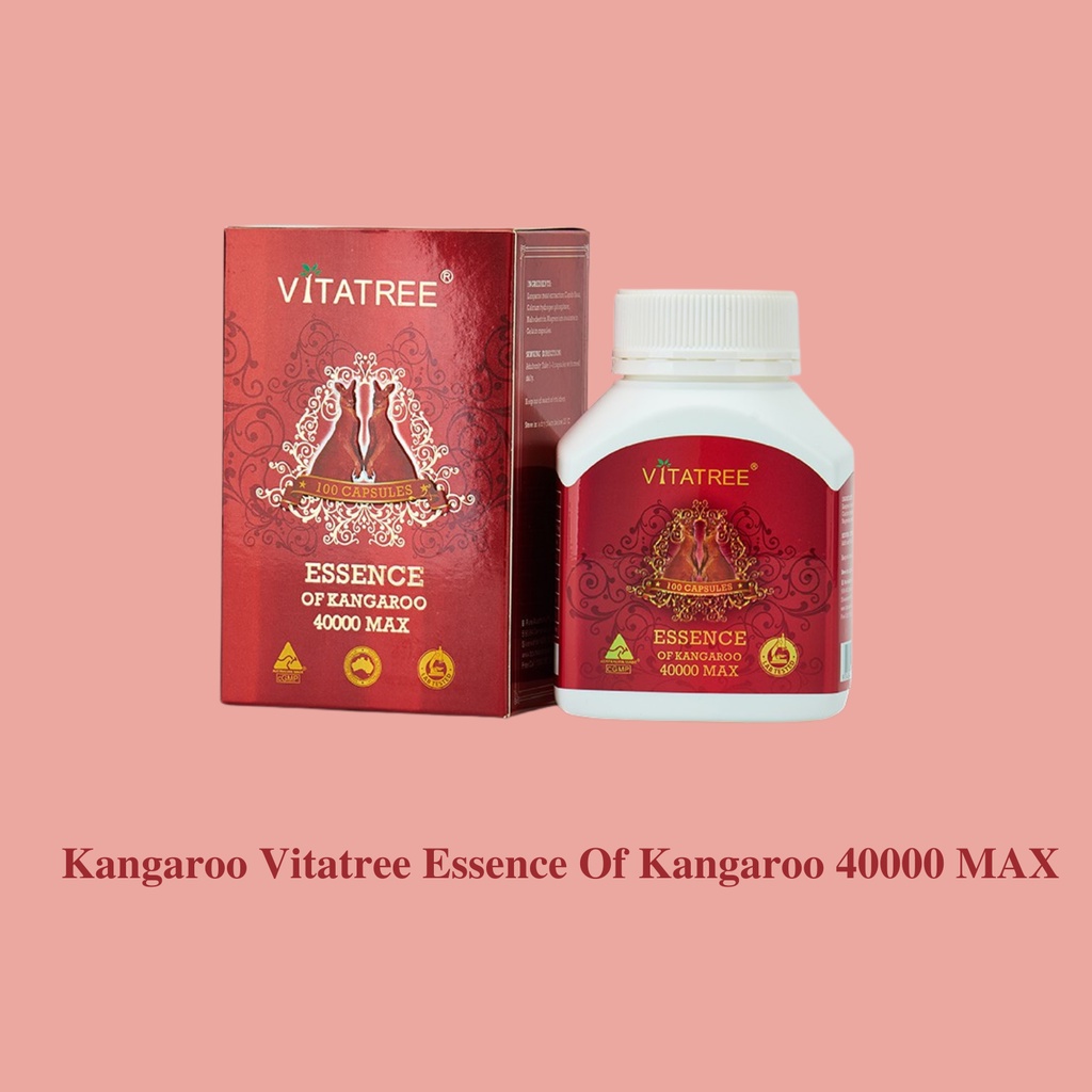 Viên Kangaroo Úc Vitatree Essence Of Kangaroo 40000 MAX - Hỗ trợ phái mạnh