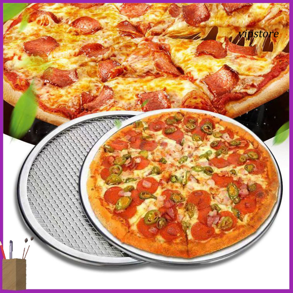 Khay Nướng Bánh Pizza Hình Tròn Bằng Hợp Kim Nhôm Cấp Thực Phẩm Đa Năng