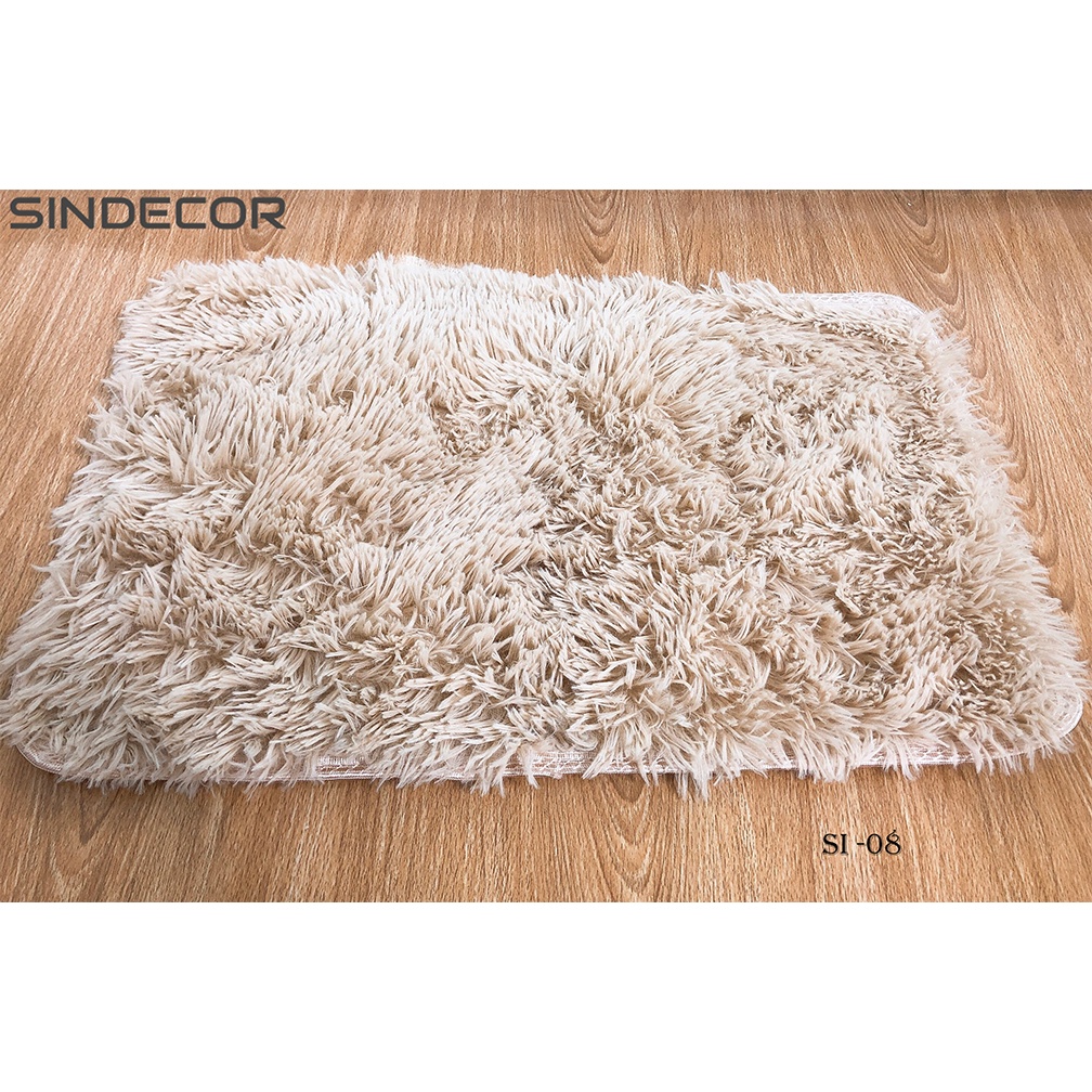 Thảm Lông Lót Chân Cao Cấp - Thảm chùi chân Nhiều Màu Sindecor SN15 - Size 40x60cm