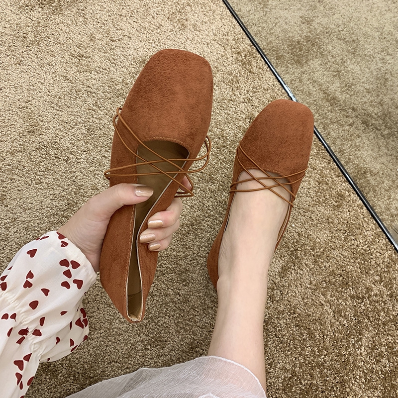 [ Mã 66CBSALE giảm 30K đơn 200K] Giày Búp Bê Nữ Gót Thấp Thời Trang Hàn | BigBuy360 - bigbuy360.vn