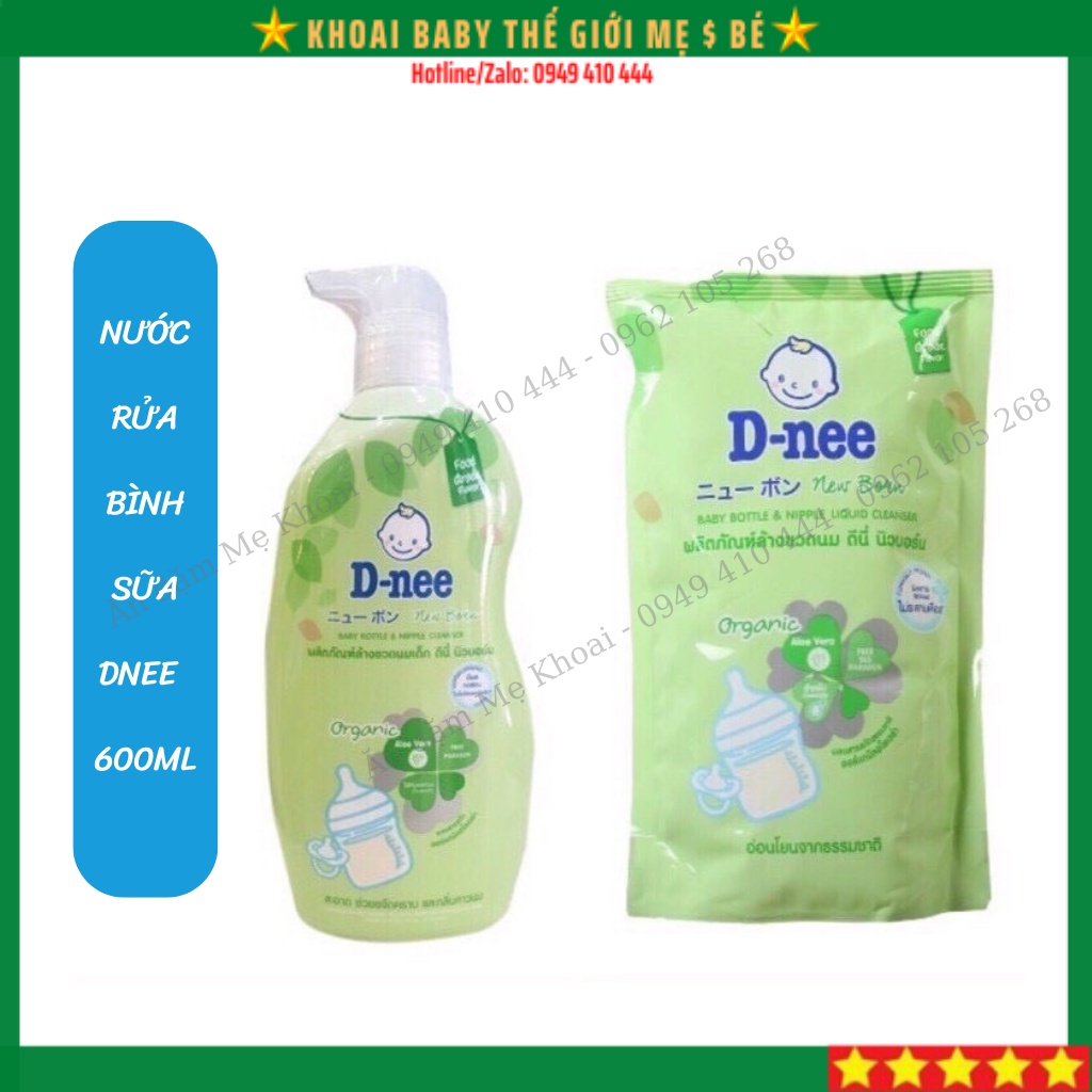Nước rửa bình sữa Dnee túi 600ml