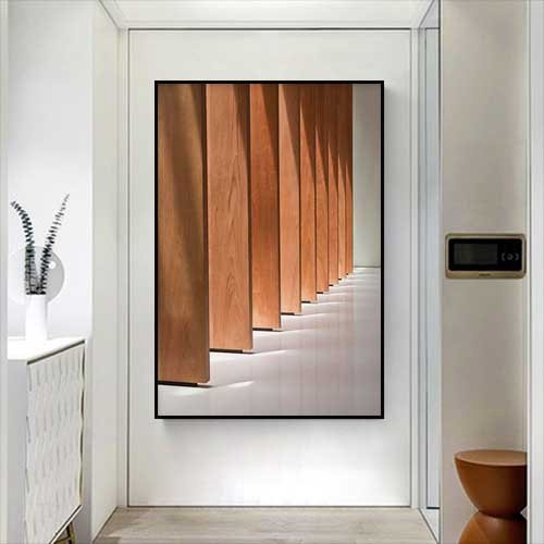 Tranh không gian hình học treo tường decor lối vào phòng khách sang trọng bức tranh trang trí châu âu chất liệu canvas