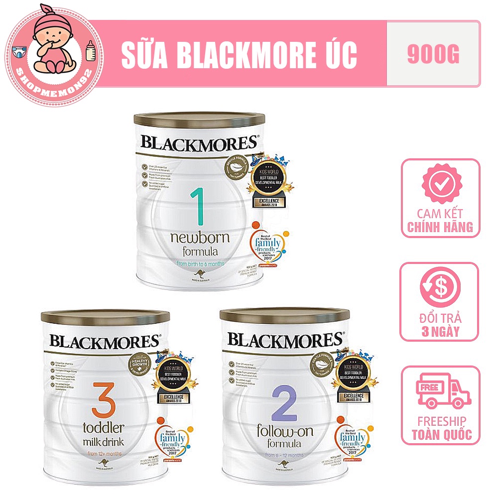 Sữa Blackmore Úc 900g số 1,2,3 - Date 2023