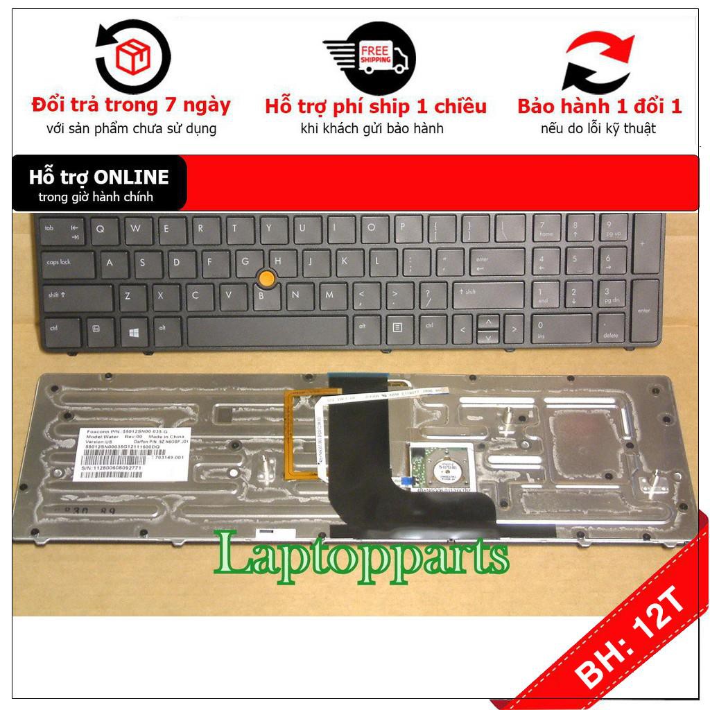 [BH12TH] ⚡[Có led] Bàn phím laptop HP EliteBook 8570w 8560w