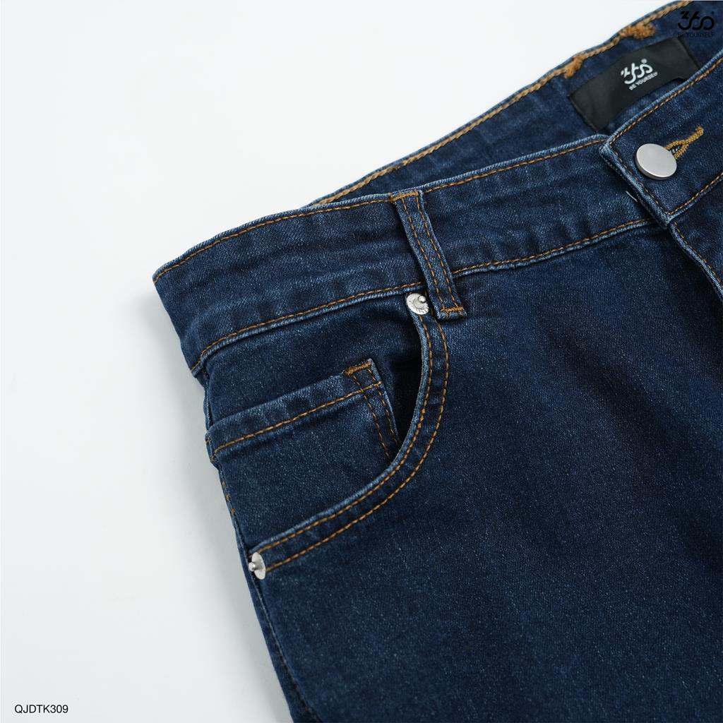Quần jeans nam local brand 360 BOUTIQUE màu xanh trẻ trung -QJDTK309