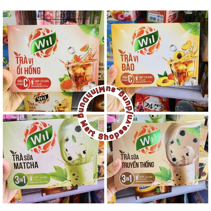 Trà ổi Hồng/vị đào/trà sữa matcha/truyền thống Will
