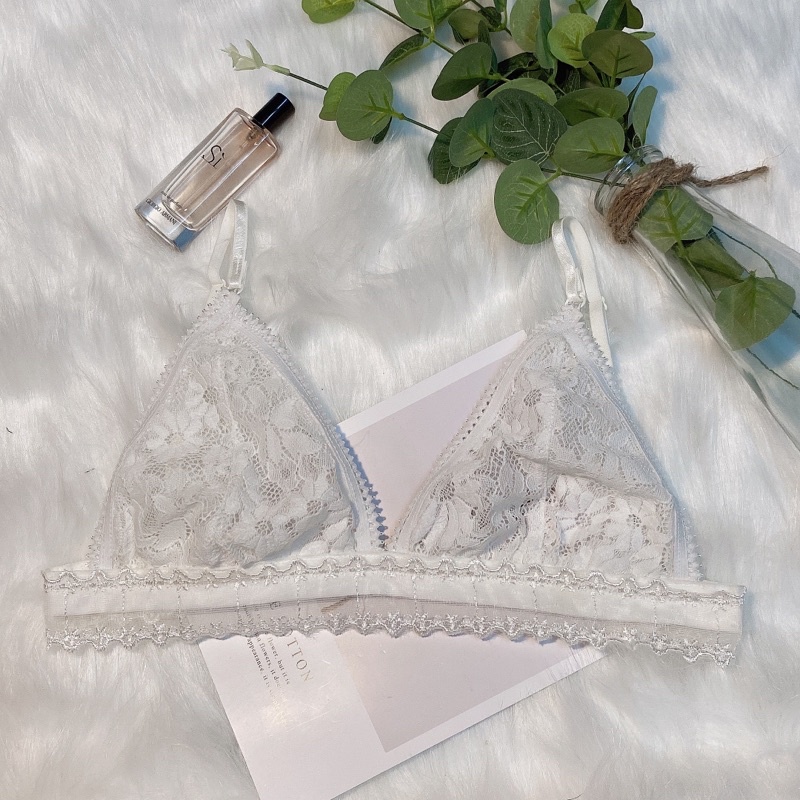 Morri White Bralette - Áo lót ren thoải mái sexy cute dễ thương | BigBuy360 - bigbuy360.vn