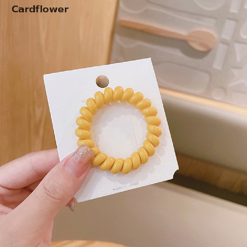 &lt; Cardflower &gt; Dây Điện Thoại Cao Su Co Giãn Không Để Lại Dấu Vết Nhiều Màu Sắc Đang Giảm Giá