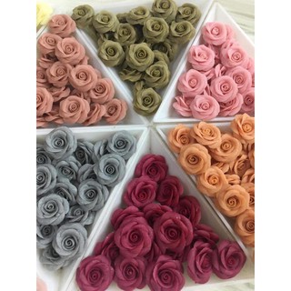 Hoa bột nail,hoa hồng bột gắn móng(ib chọn mầu)
