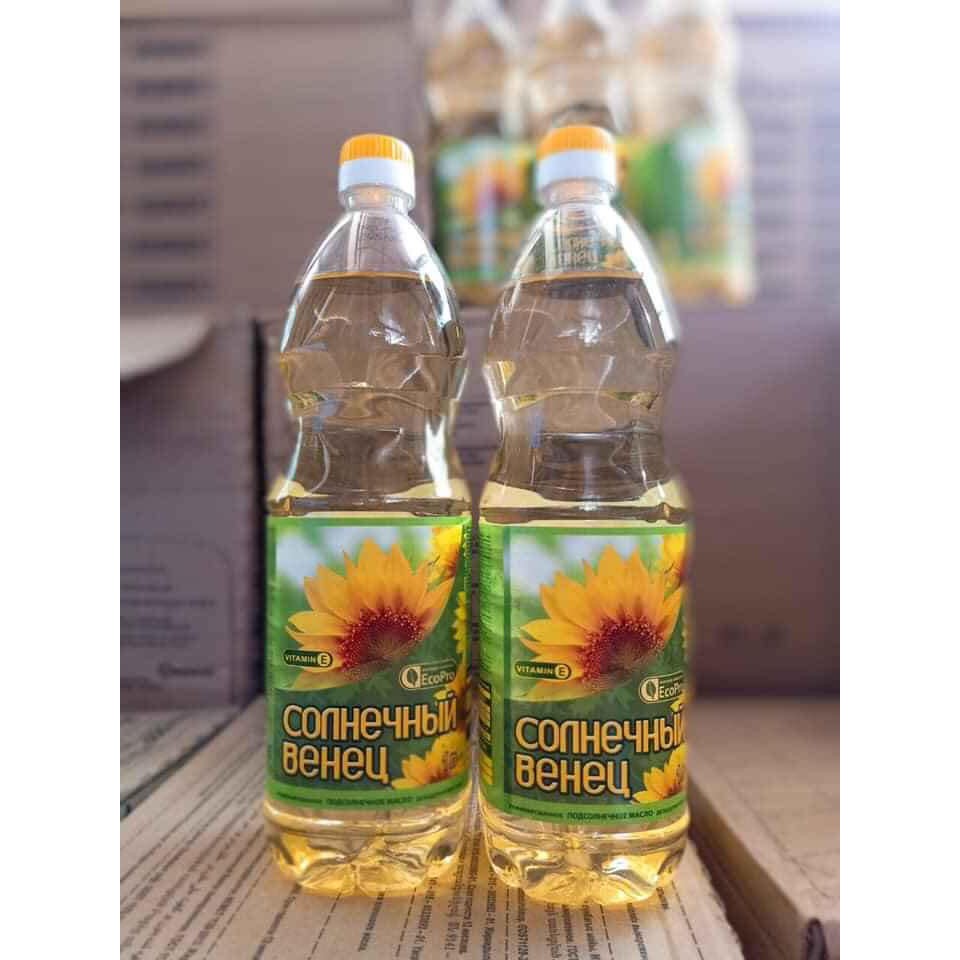 [Có Sẵn] Dầu Ăn Hướng Dương Nga - dung tích 1L