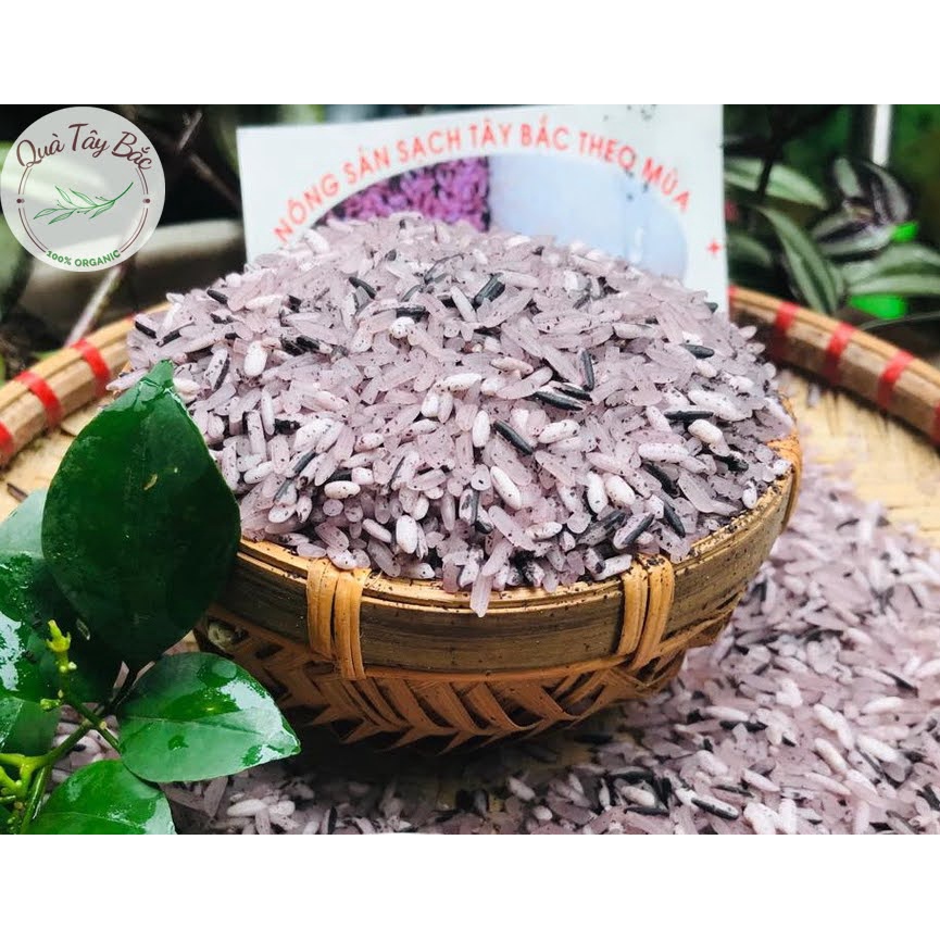 Gạo tẻ Nương Tím- Gạo tẻ mèo Đặc Sản Tây Bắc túi 1kg | BigBuy360 - bigbuy360.vn