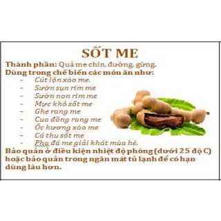 Sốt me đường phèn