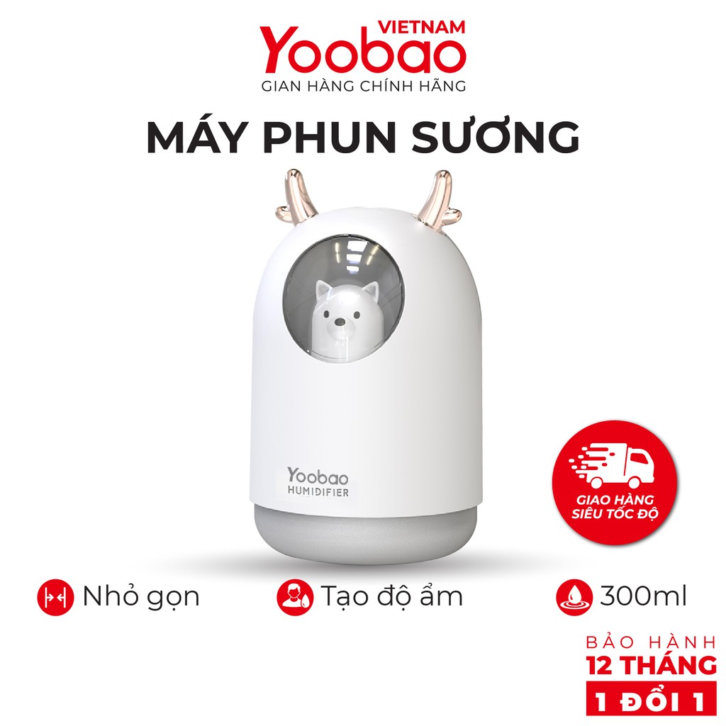 Máy phun sương tạo độ ẩm YOOBAO M106 - Dung tích 300ml - Chống khô da - Hàng chính hãng - Bảo hành 12 tháng 1 đổi 1