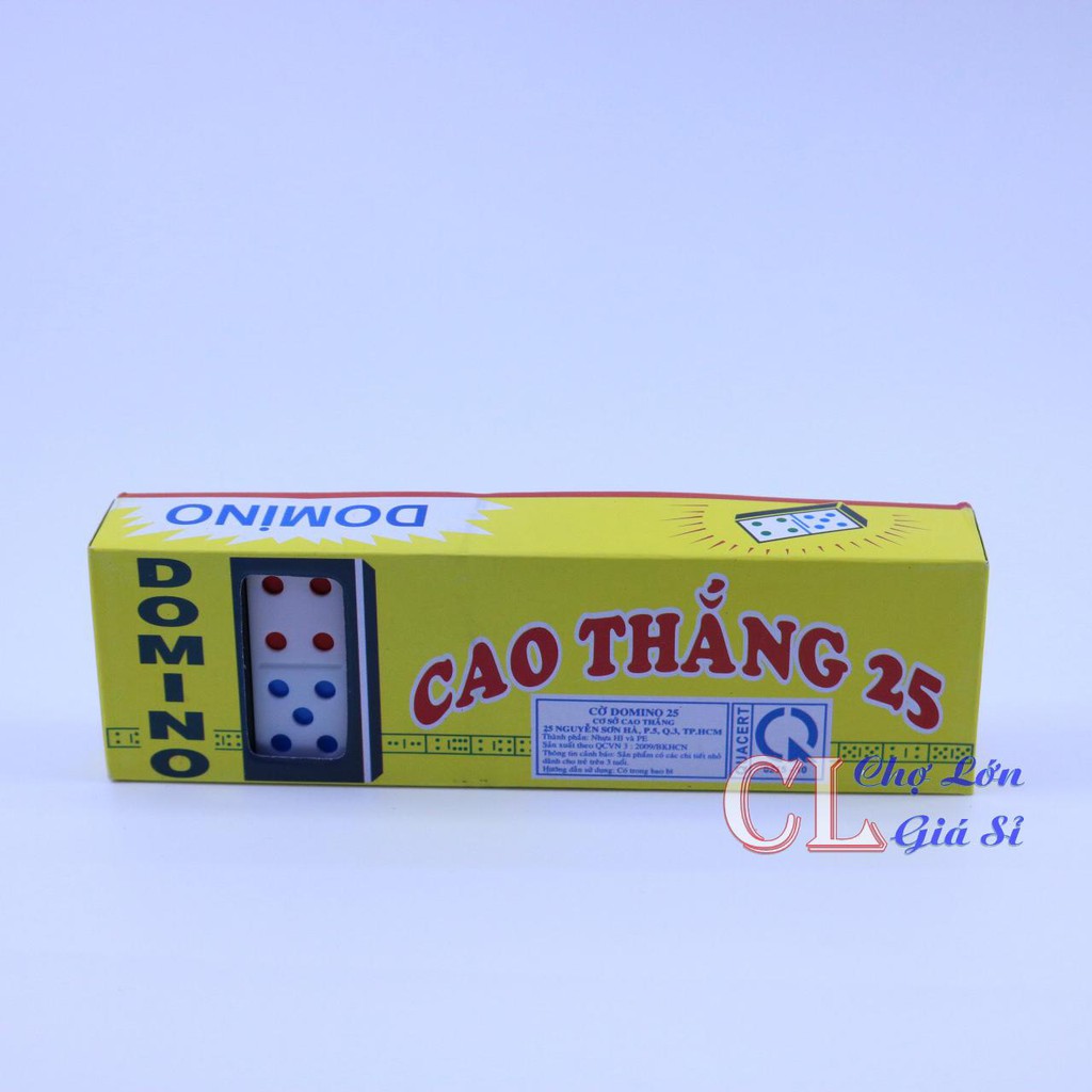 Hộp Đồ Chơi Bộ Cờ Domino Cao Thắng Bằng Nhựa - Bộ Cờ Domino Giải Trí