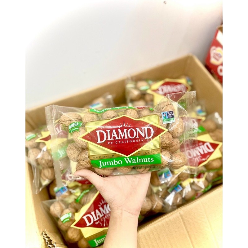 Quả Óc Chó Sấy Khô Nguyên Vỏ Diamond Jumbo Walnuts