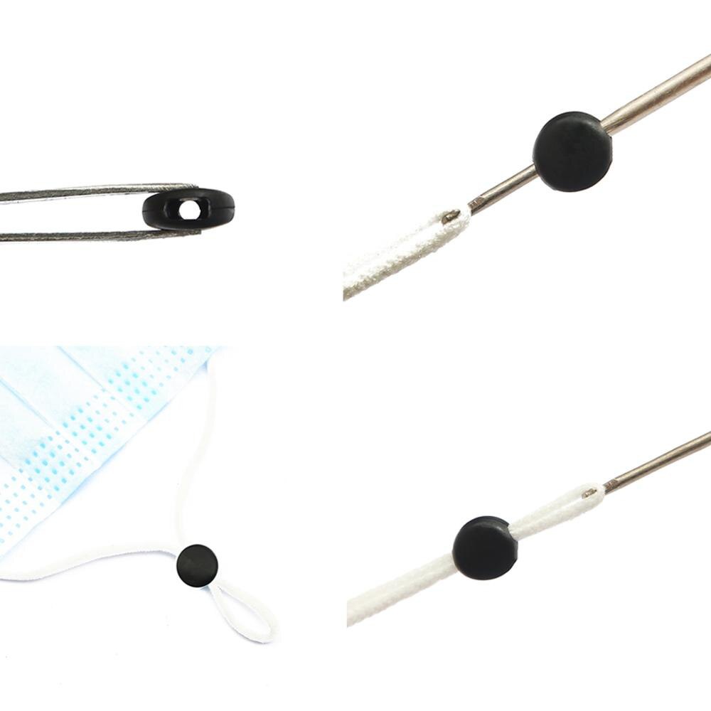 Set 100 nút silicone gắn dây khẩu trang nhiều màu chống trượt có thể điều chỉnh kích thước #50