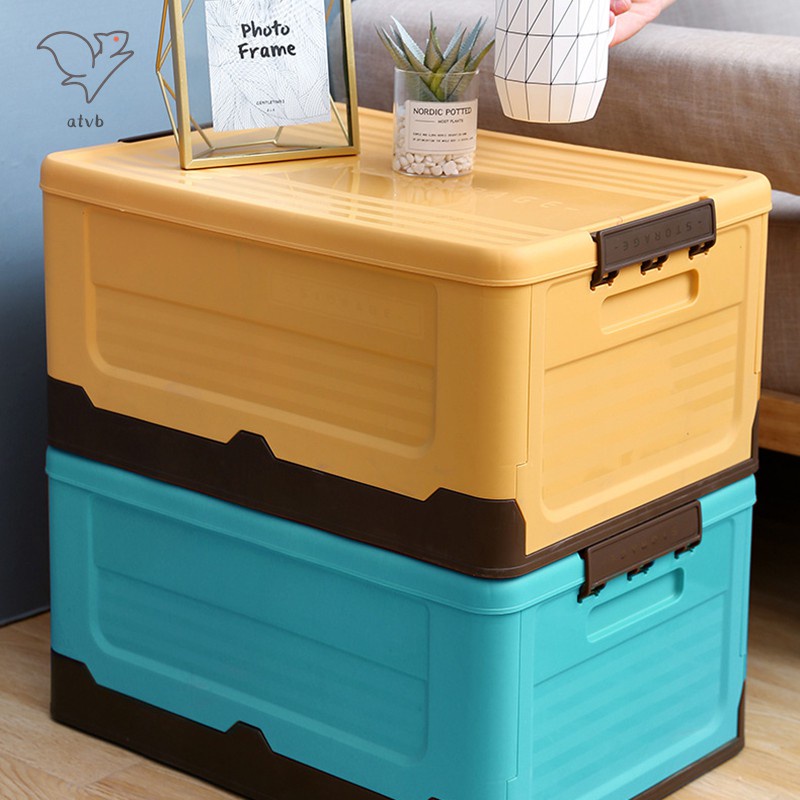 Hộp Đựng Đồ Đa Năng Sức Chứa Lớn Có Nắp Đậy Tiện Dụng Cho Gia Đình / Xe Hơi