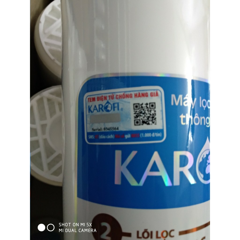 Bộ lõi thô lọc nước 1,2,3 KAROFI chính hãng