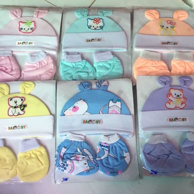 Xả kho Bộ nón bao tay bao chân bé gái