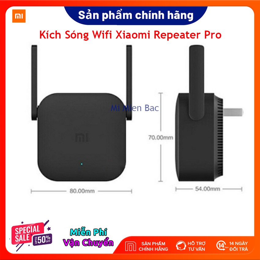 [BH 12 Th] Kích Sóng WiFi Xiaomi - Thiết Bị Mở Rộng WiFi Xiaomi Mi Wifi Repeater Pro phiên bản mới 2020, 300Mbps 2 râu | BigBuy360 - bigbuy360.vn