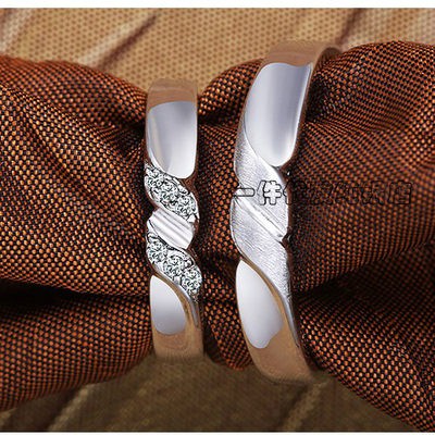 925 Sterling Bạc cặp đôi nhẫn Nhật Bản và Hàn Quốc đơn giản sinh viên Nhẫn Cặp Đôi nam giới Nhẫn bạc chữ quà tặng valent