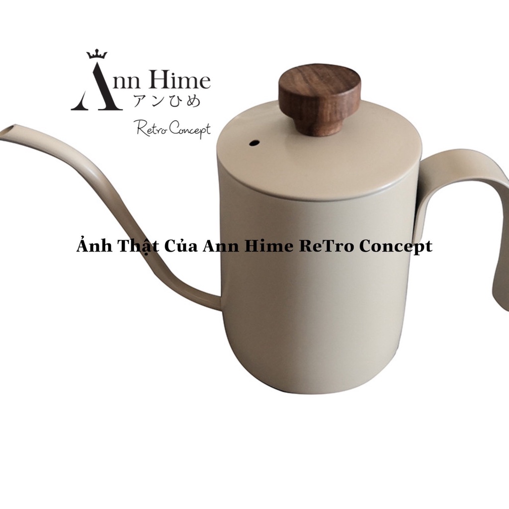 Ấm Cổ Ngỗng Vintage Cao Cấp Pha Cà Phê Moka Pot  Dung Tích 400ml