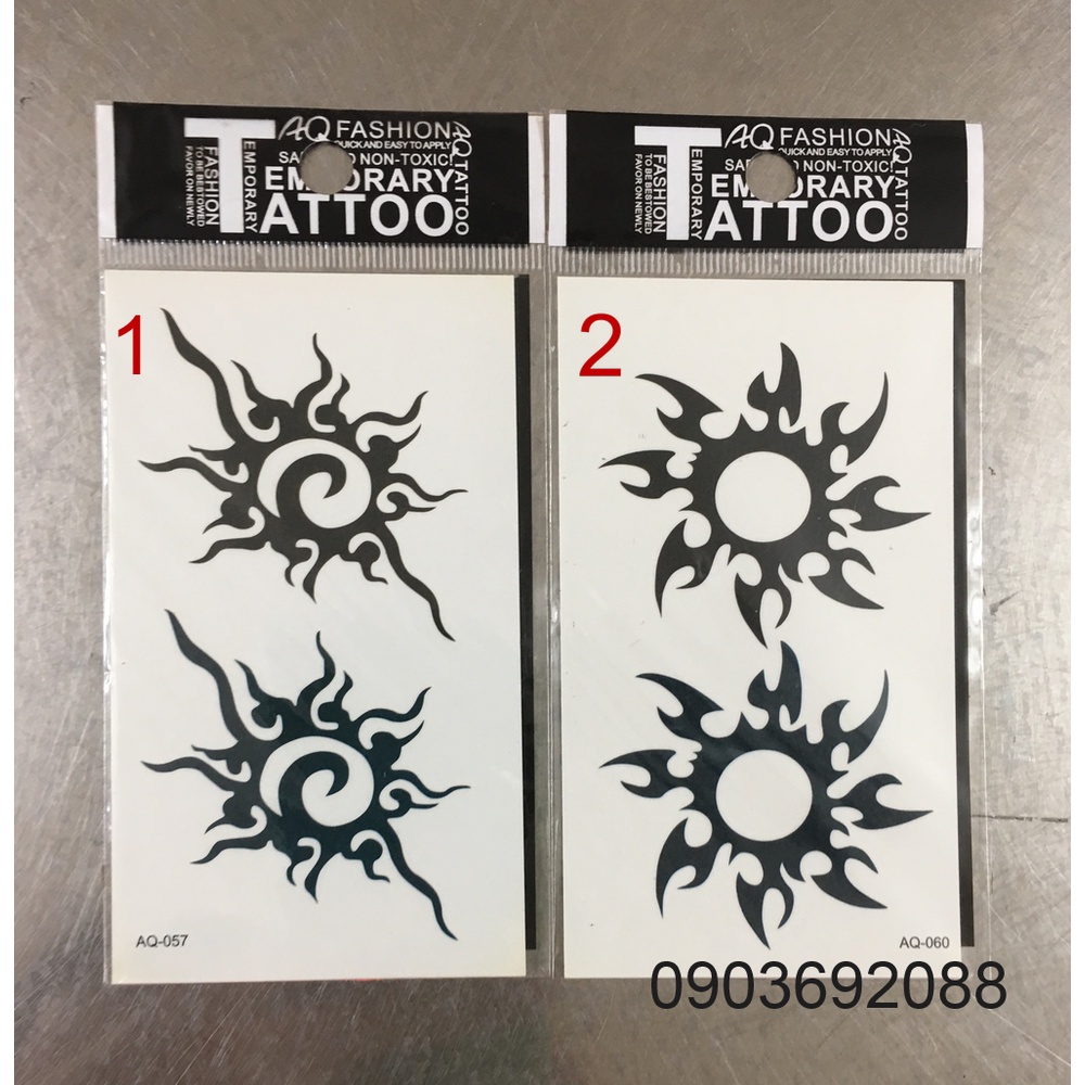 [HCM] Hình xăm dán - tattoo sticker hình xăm cá tính 10.5 x 6cm