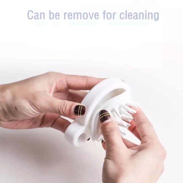 Lược gội đầu 💕 FREESHIP 💕 Lược gội đầu muji nhật bằng silicon mát xa da đầu giảm rụng kích thích mọc tóc